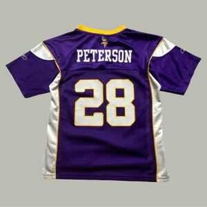 ❗️SOLD❗️Reebok NFL Minnesota Vikings Adrian Peterson No. 28 YOUTH Jersey